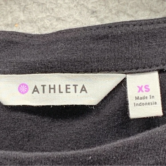 Athleta Westwood Bodycon Dress Black Tiered Waist Ruched Soft Stretch Size XS - Picture 3 of 16